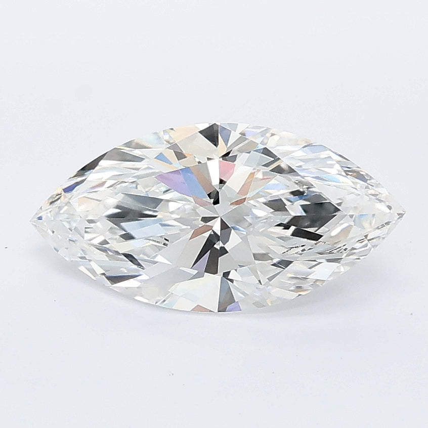 1.58 carat marquise lab grown diamond E color VVS2 clarity