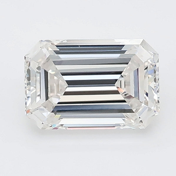 1.09 carat emerald lab grown diamond F color VVS2 clarity