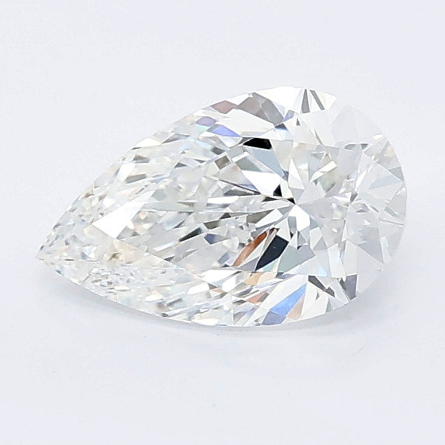 1.01 carat pear lab grown diamond D color VVS1 clarity