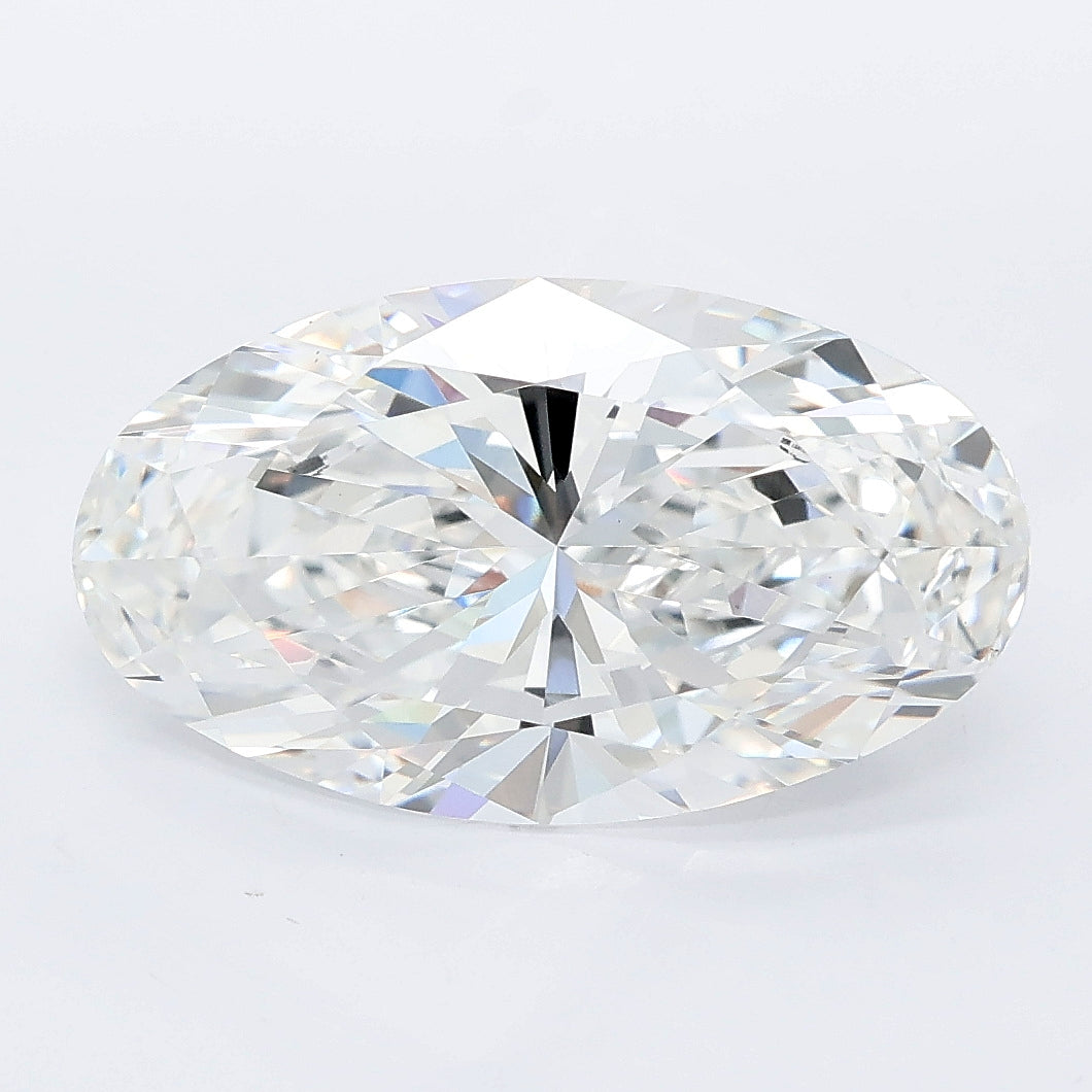 4.08 carat moval lab grown diamond E color VS1 clarity