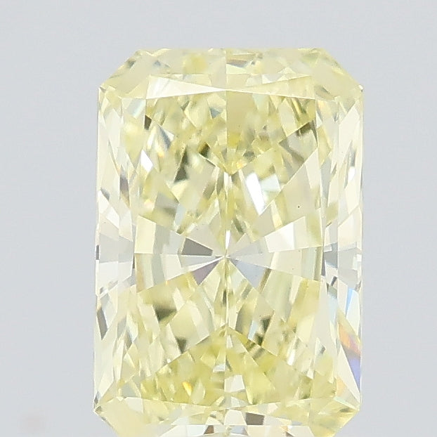0.62 carat fancy yellow radiant lab grown diamond VS1 clarity