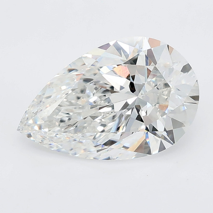 3.05 carat pear lab grown diamond E color VVS2 clarity