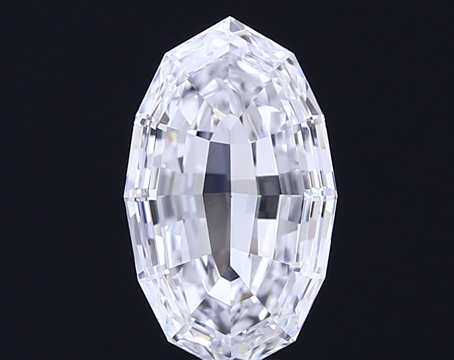 3.02 carat oval lab grown diamond D color VVS2 clarity