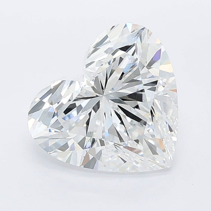 2.06 carat heart lab grown diamond D color VS1 clarity