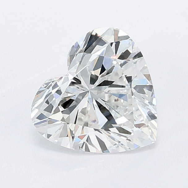 1.07 carat heart lab grown diamond E color VS1 clarity