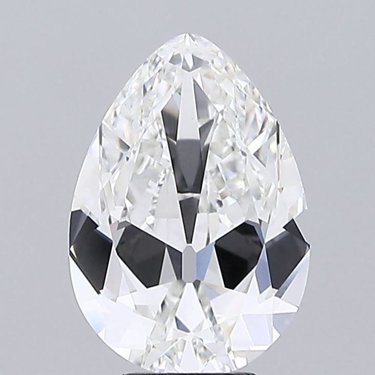 5.03 carat pear lab grown diamond F color VVS2 clarity