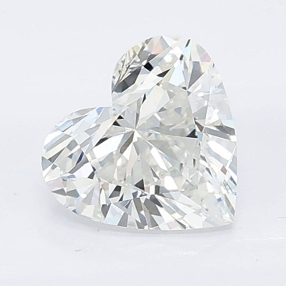 1.00 carat heart lab grown diamond E color VS1 clarity