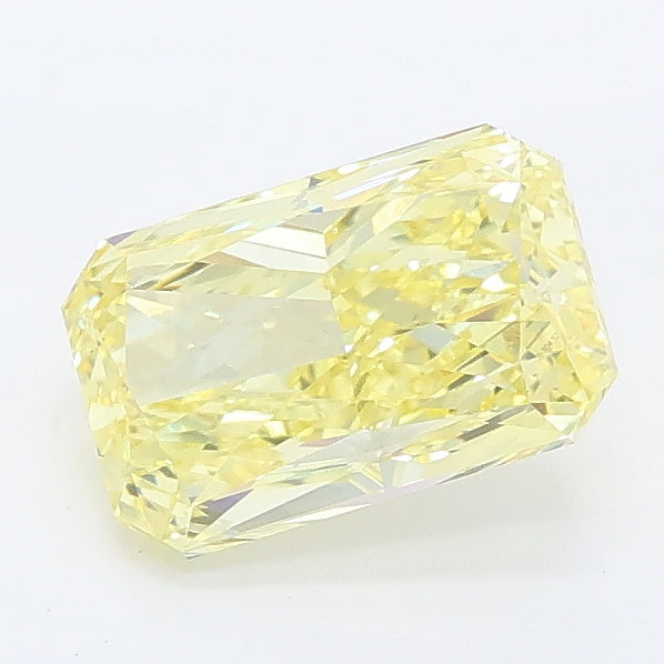 1.33 carat fancy intense yellow radiant lab grown diamond VS1 clarity