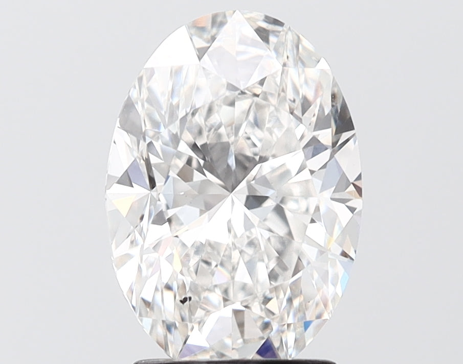 2.51 carat oval lab grown diamond F color VS2 clarity