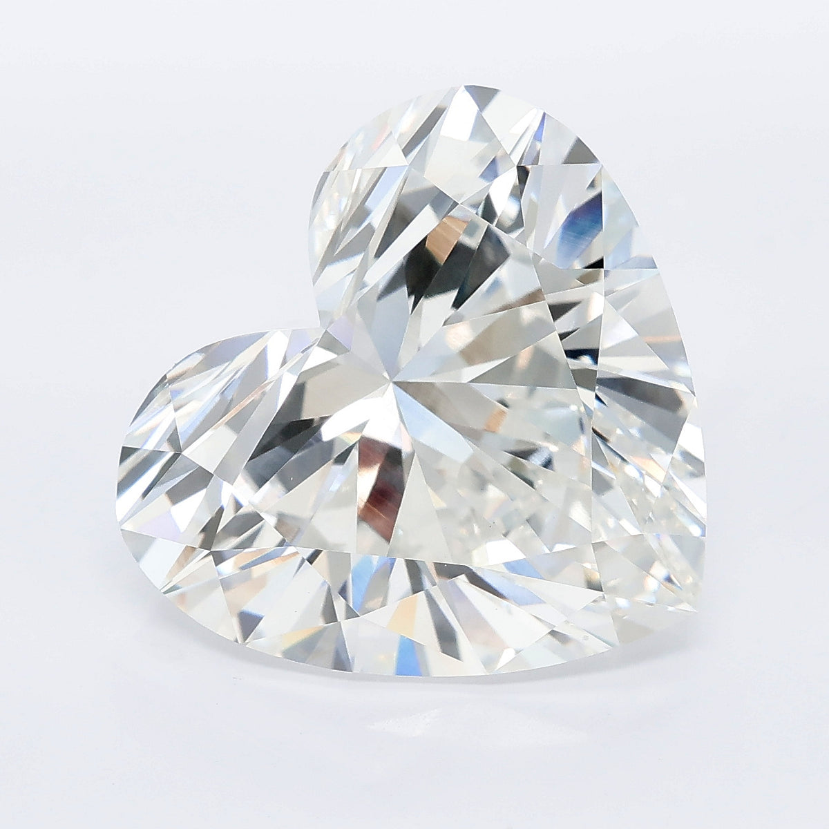 11.07 carat heart lab grown diamond F color VVS2 clarity