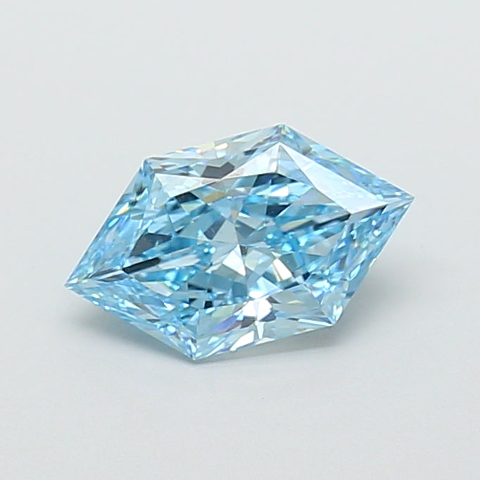 1.91 carat fancy vivid blue dutch marquise lab grown diamond VS1 clarity