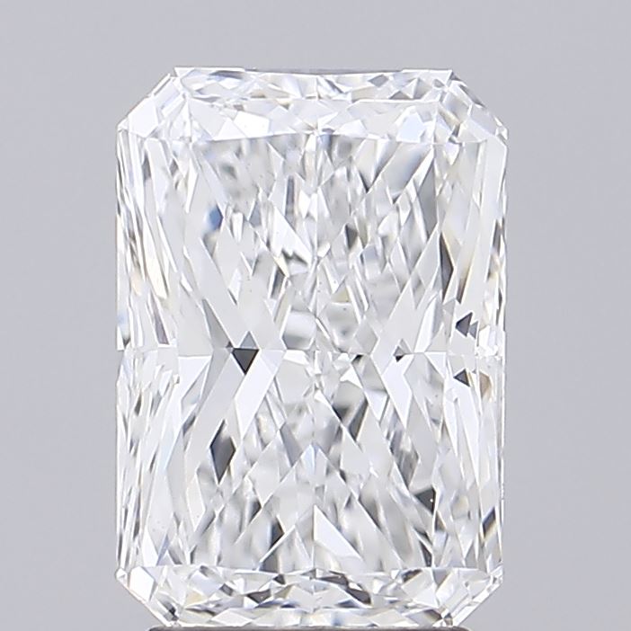 3.14 carat radiant lab grown diamond D color VVS2 clarity