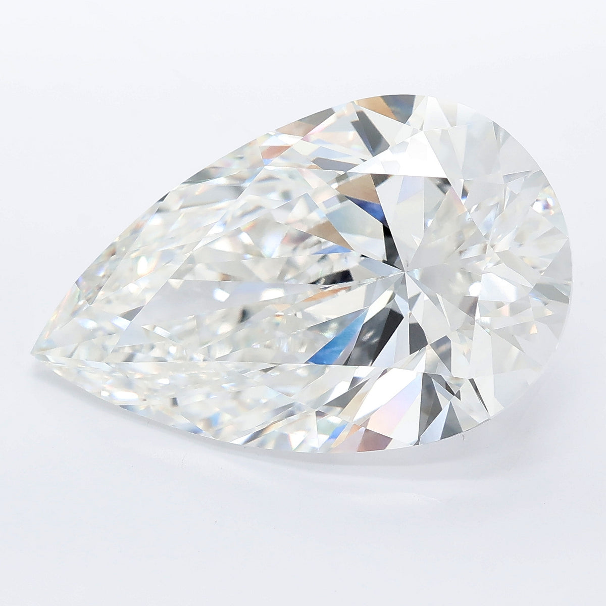 13.02 carat pear lab grown diamond F color VS1 clarity