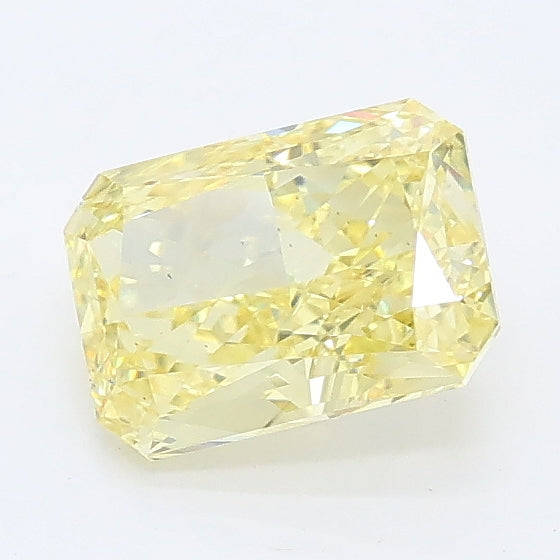 1.11 carat fancy intense yellow radiant lab grown diamond VS2 clarity
