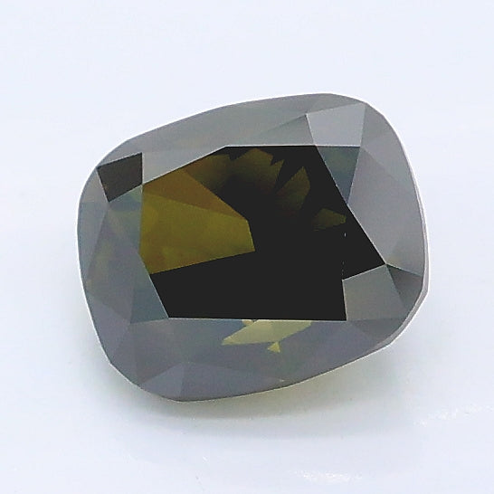 1.05 carat fancy gray green cushion lab grown diamond VS1 clarity