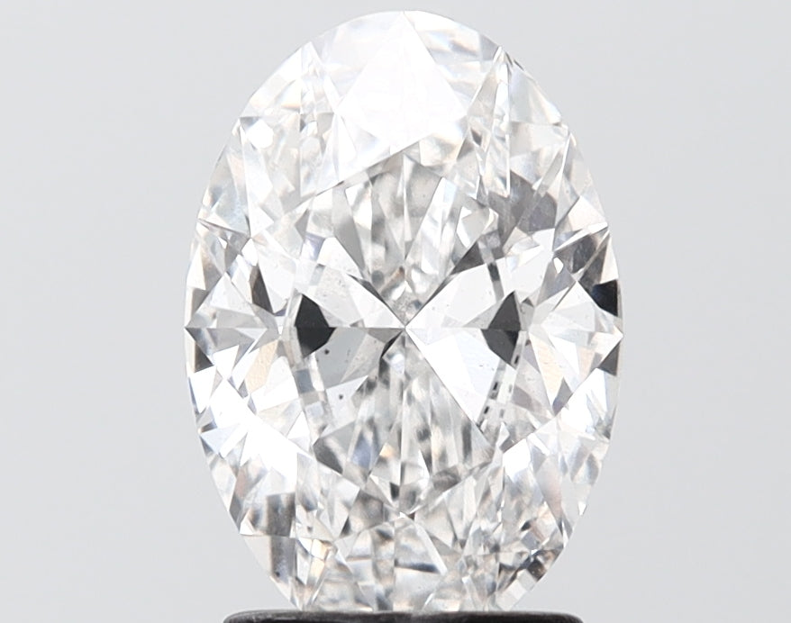 2.01 carat oval lab grown diamond F color VS2 clarity
