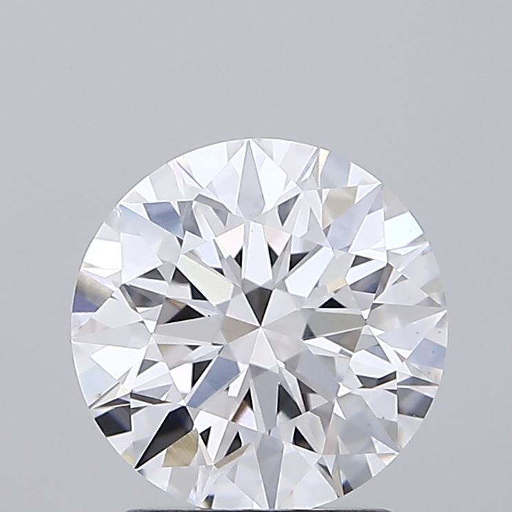 2.02 carat round lab grown diamond E color VS1 clarity