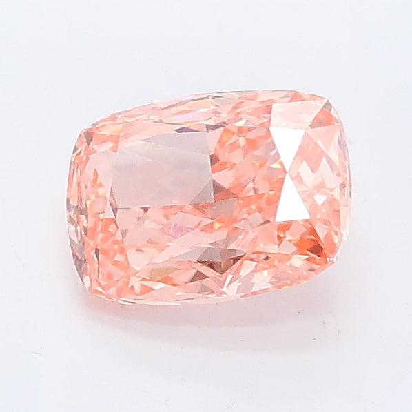 1.10 carat fancy vivid pink cushion lab grown diamond VS2 clarity
