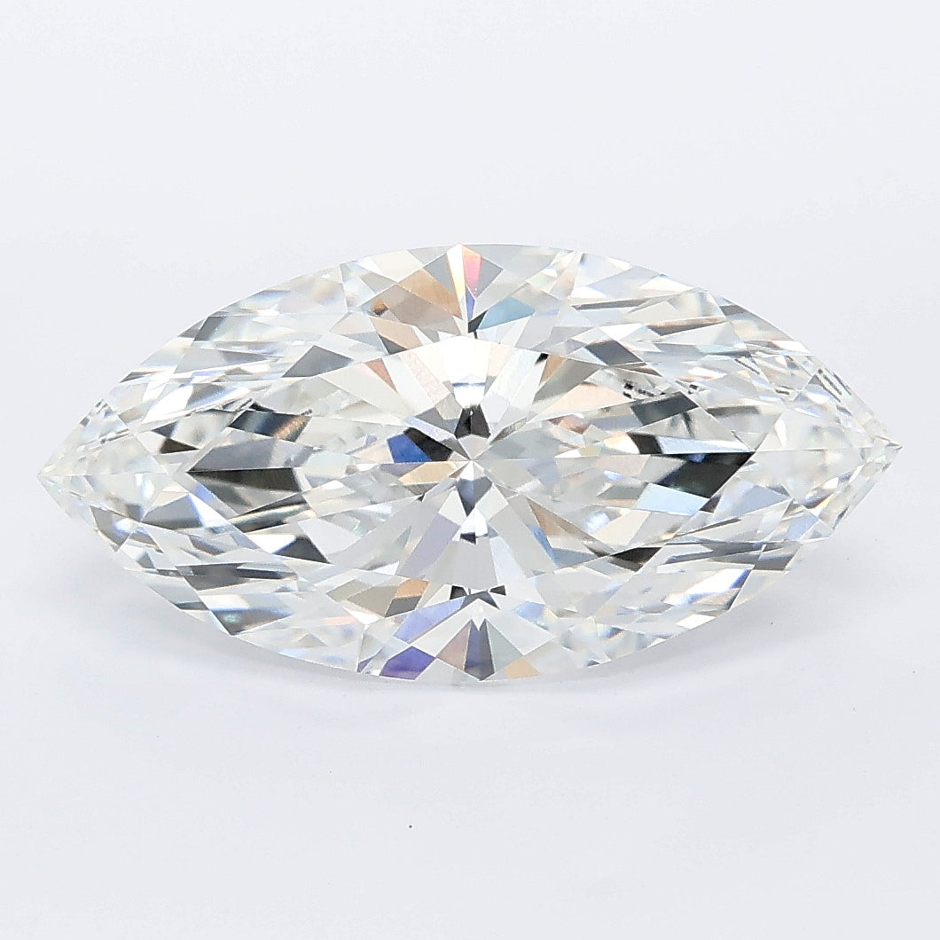 3.59 carat marquise lab grown diamond E color VVS2 clarity