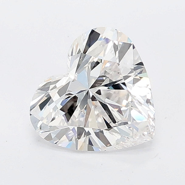 1.04 carat heart lab grown diamond E color VVS2 clarity