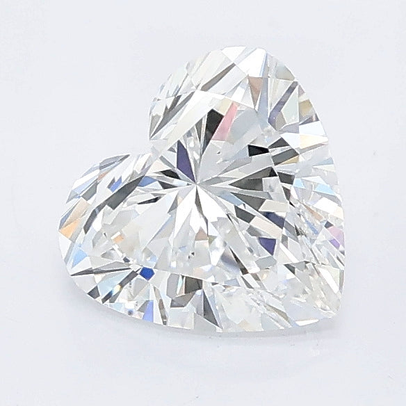 1.10 carat heart lab grown diamond D color VVS2 clarity