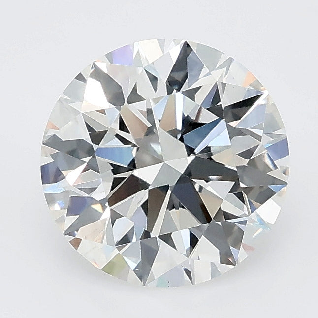 2.05 carat round lab grown diamond E color VS1 clarity