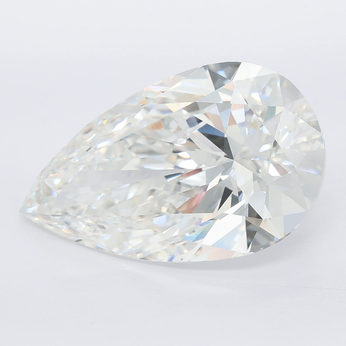13.07 carat pear lab grown diamond F color VVS2 clarity