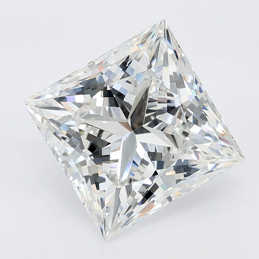 4.05 carat princess lab grown diamond E color VVS2 clarity