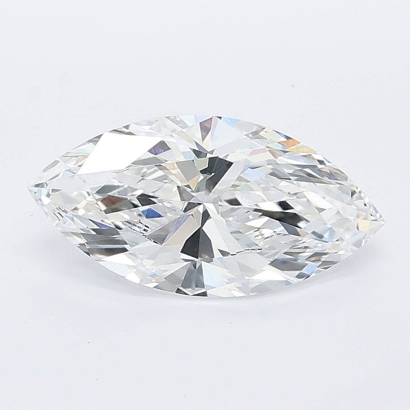 1.28 carat marquise lab grown diamond D color VVS2 clarity