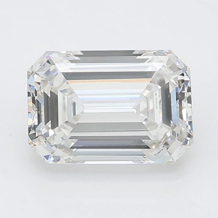 2.09 carat emerald lab grown diamond F color VVS2 clarity