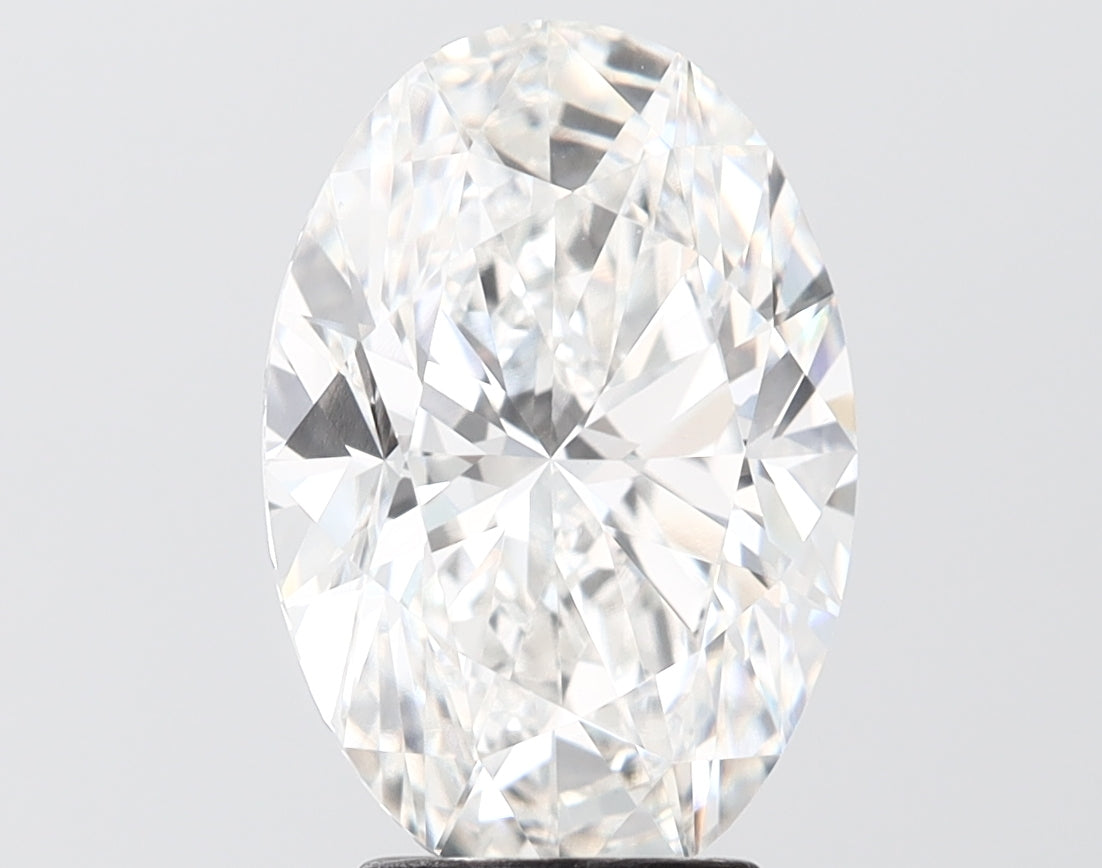 4.28 carat oval lab grown diamond F color VS1 clarity