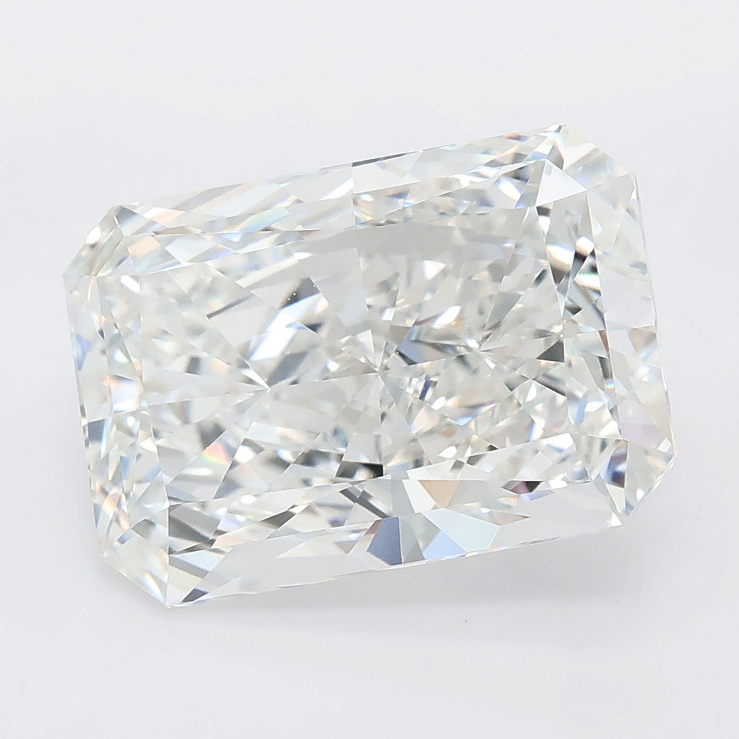 7.04 carat radiant lab grown diamond E color VVS2 clarity