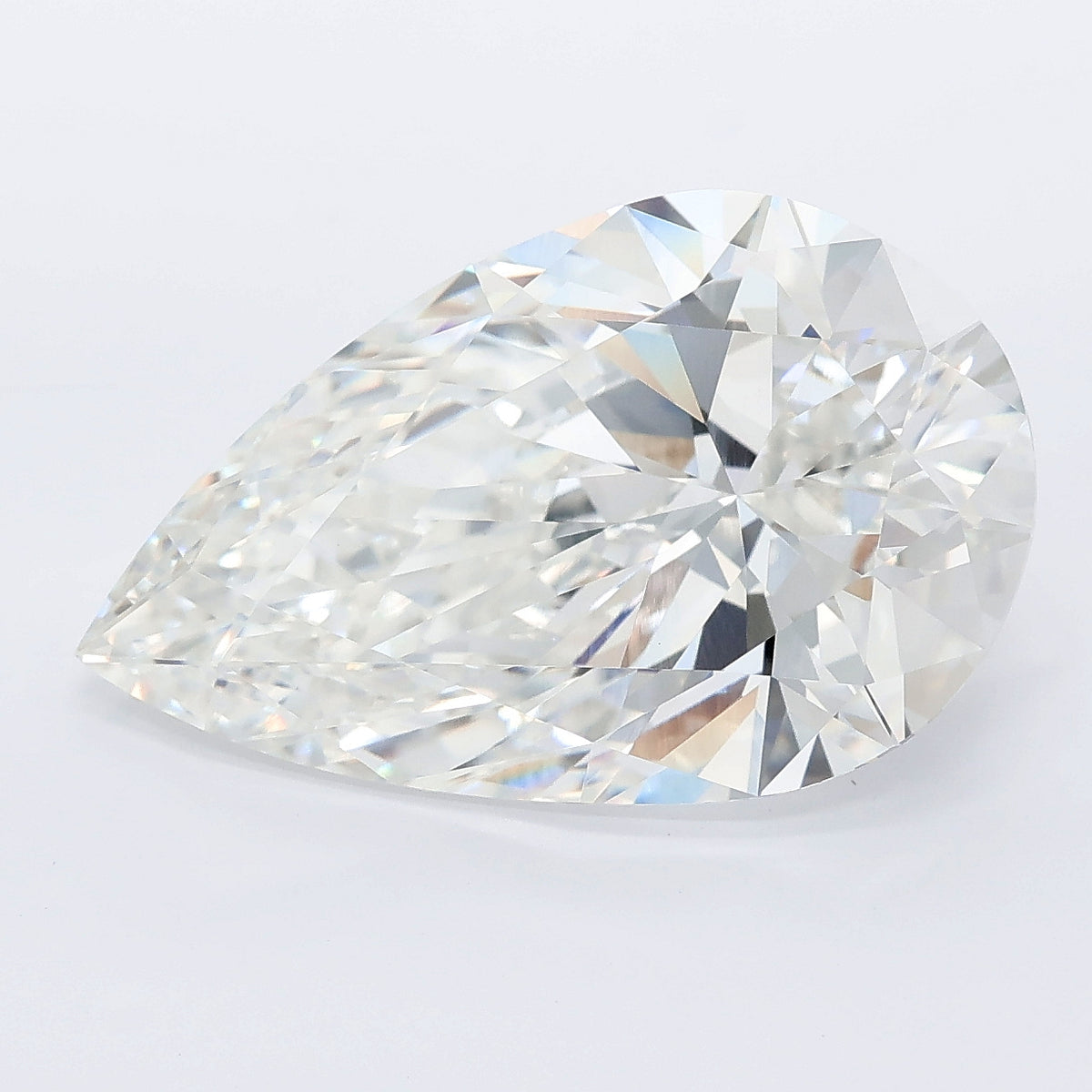 7.05 carat pear lab grown diamond F color VVS2 clarity