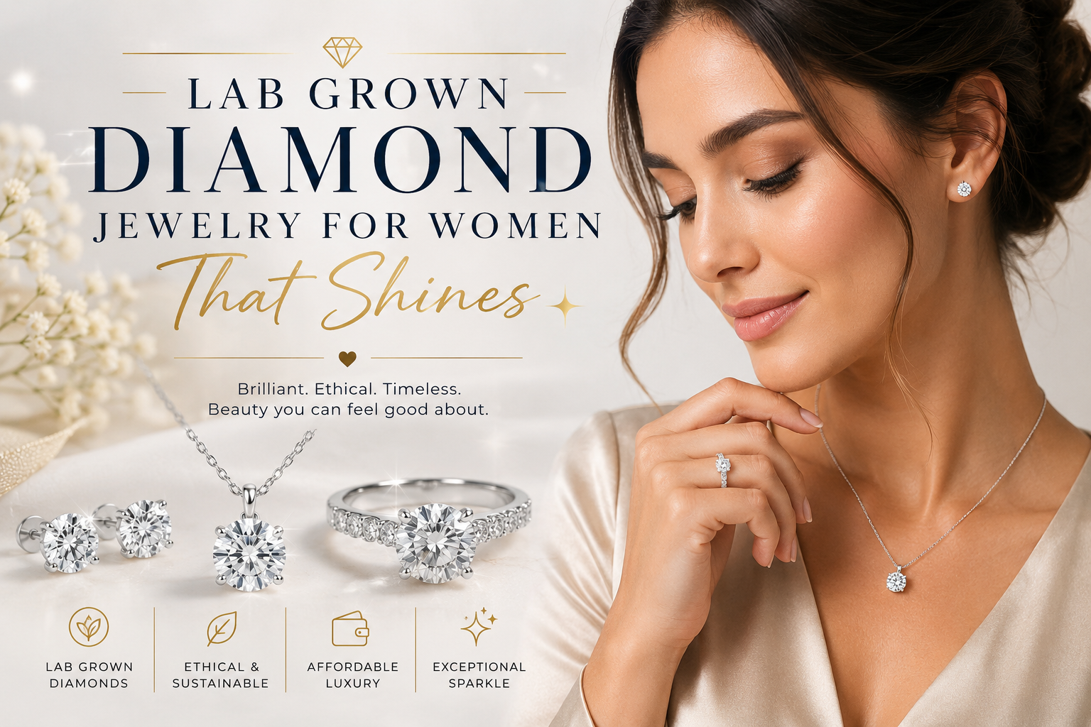 Lab Grown Diamond Jewelry for Women That Shines