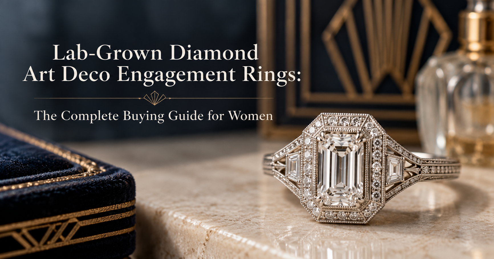 Lab-Grown Diamond Art Deco Engagement Rings: The Complete Buying Guide for Women