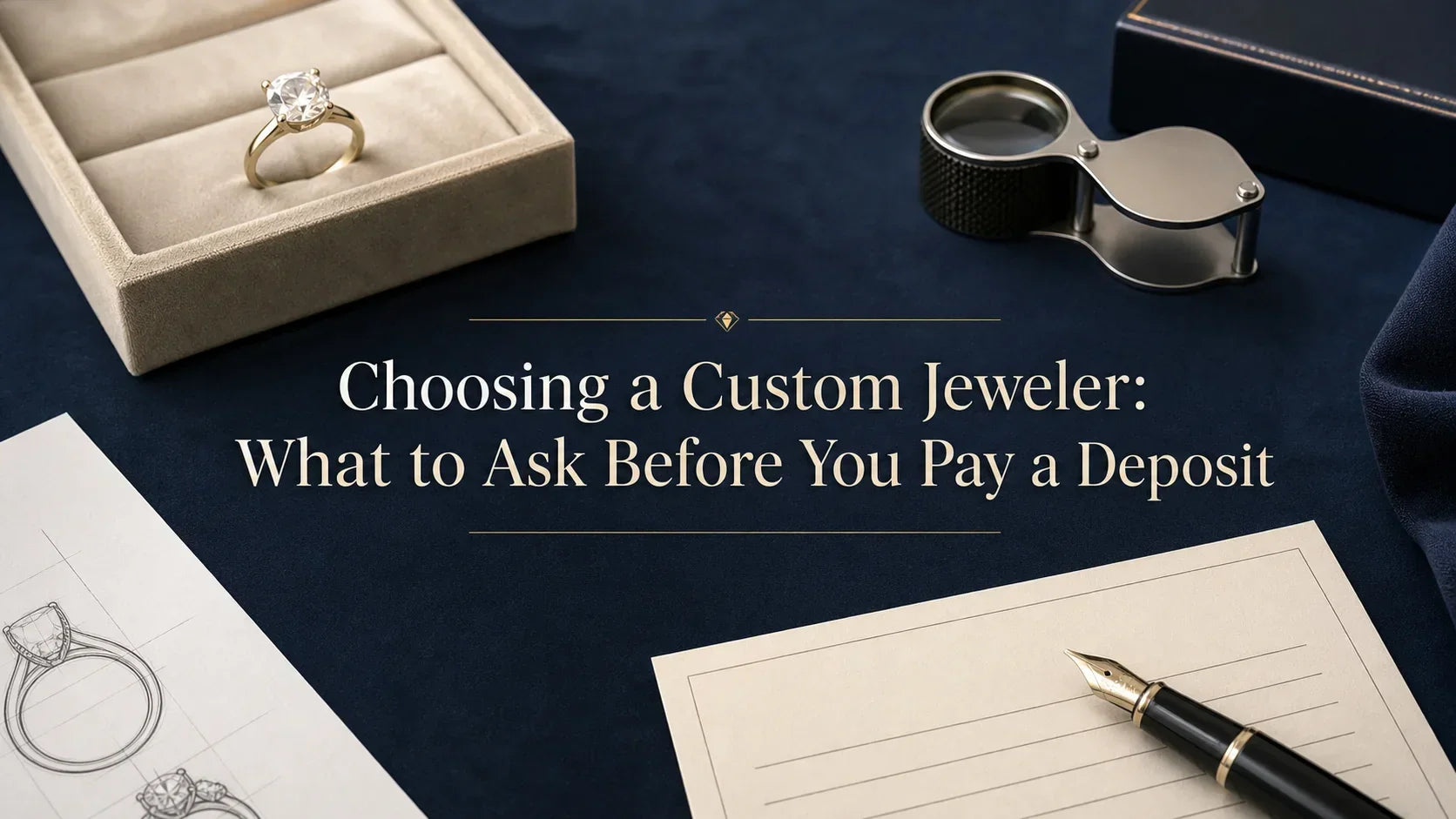 Choosing a custom jeweler before paying a deposit