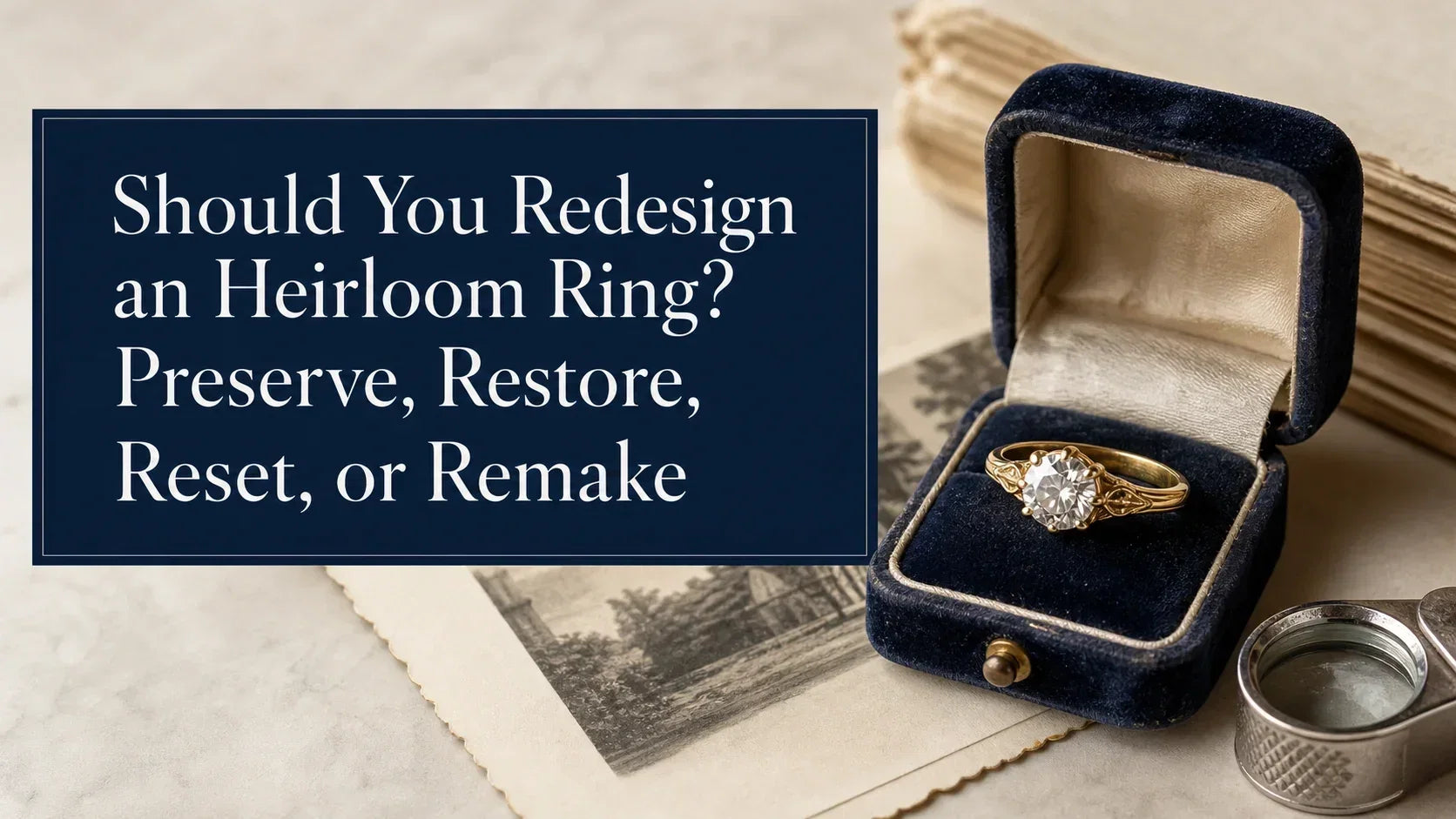 Should You Redesign an Heirloom Ring? Preserve, Restore, Reset, or Remake
