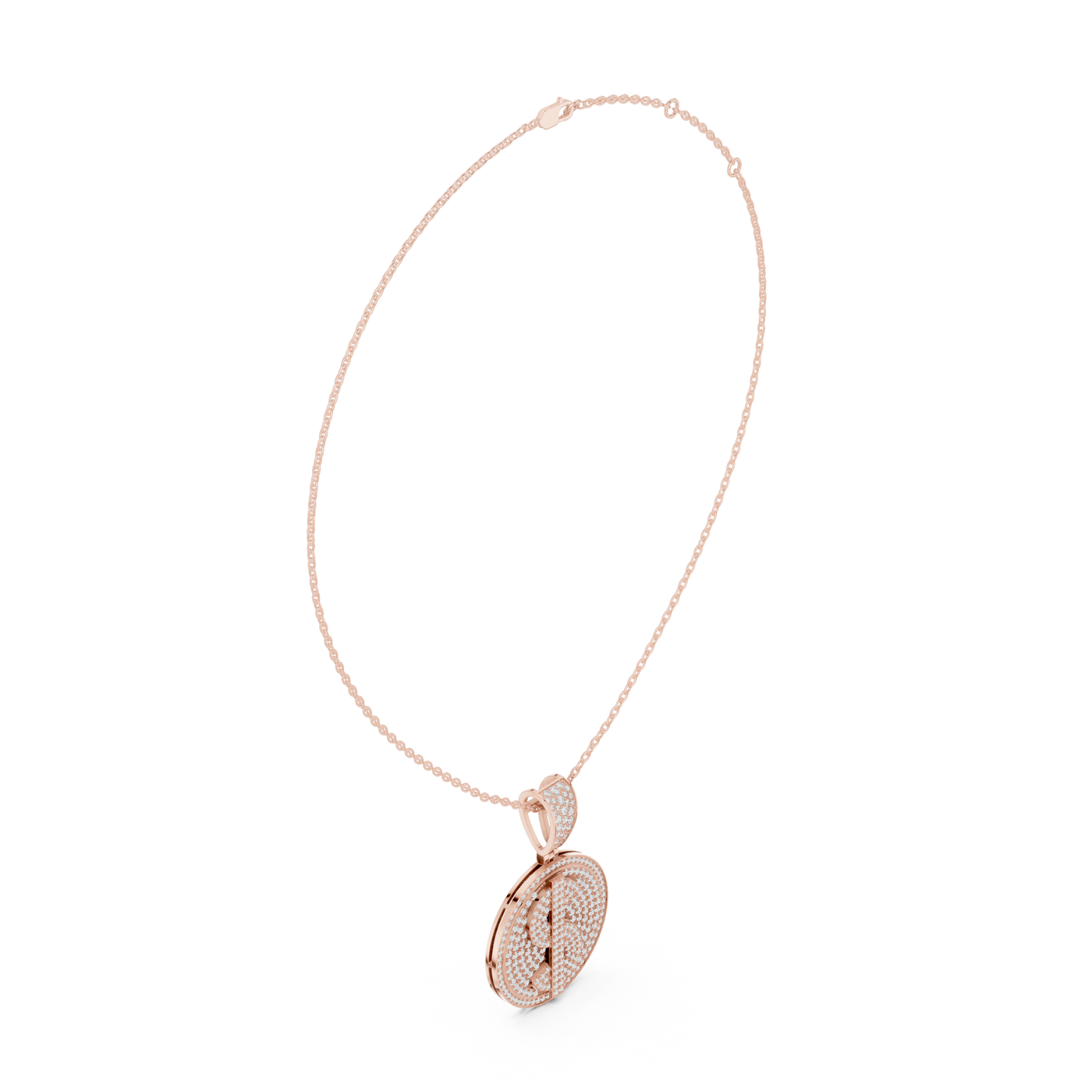 Iced Out Dollar Sign Lab Grown Diamond Medallion Pendant