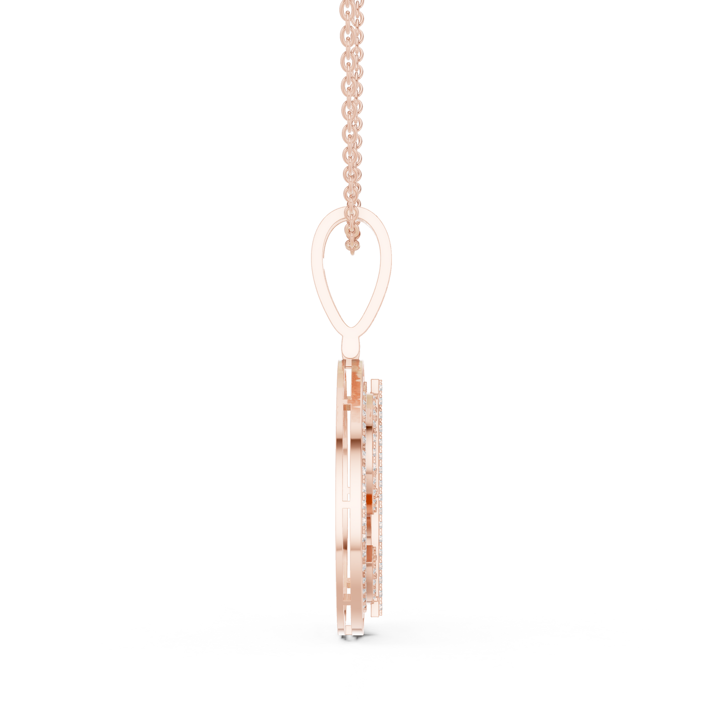 Iced Out Dollar Sign Lab Grown Diamond Medallion Pendant