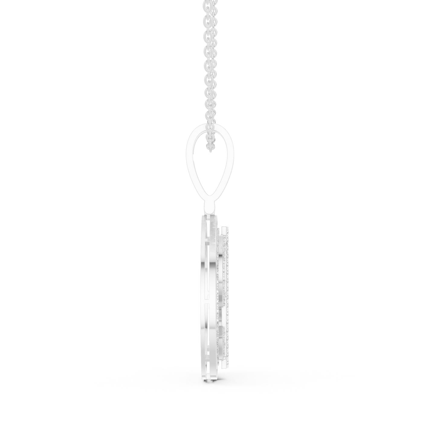 Iced Out Dollar Sign Lab Grown Diamond Medallion Pendant
