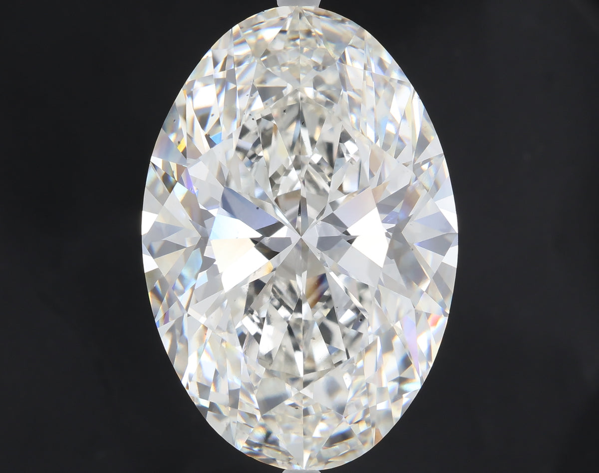 28.01 carat oval lab grown diamond G color VS2 clarity