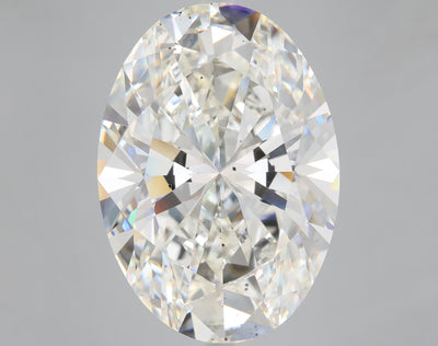 25.84 carat oval lab grown diamond H color SI1 clarity