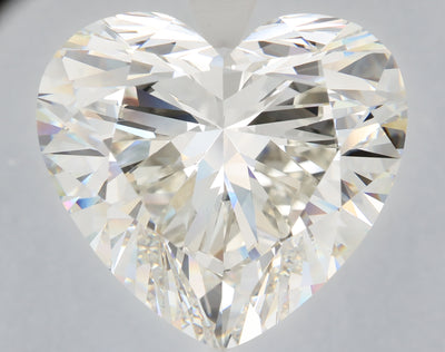 43.50 carat heart lab grown diamond H color VVS2 clarity