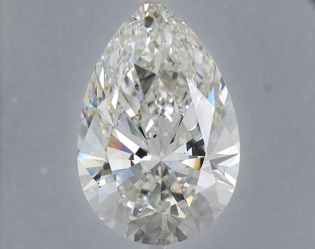 18.75 carat pear lab grown diamond G color VS2 clarity