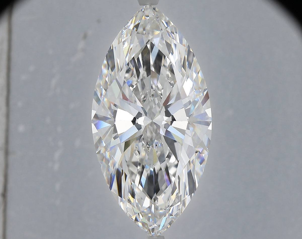 14.07 carat marquise lab grown diamond E color VS1 clarity