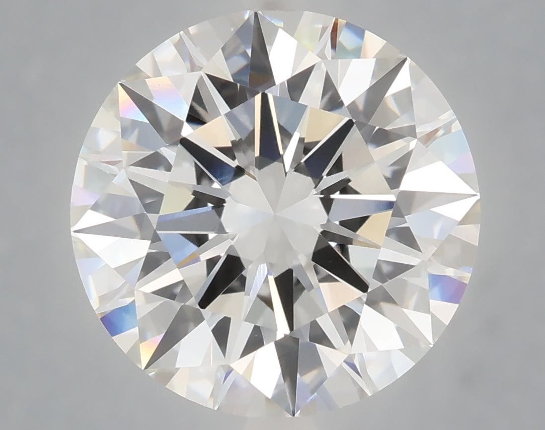 7.08 carat round lab grown diamond F color VVS2 clarity