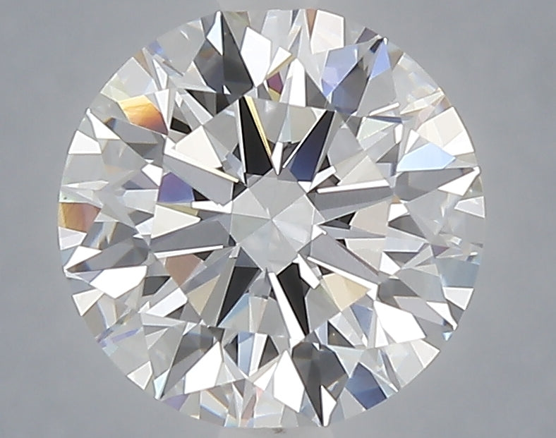 2.60 carat round lab grown diamond E color VVS2 clarity