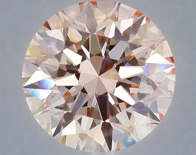 10.47 carat fancy intense pink round lab grown diamond VS1 clarity