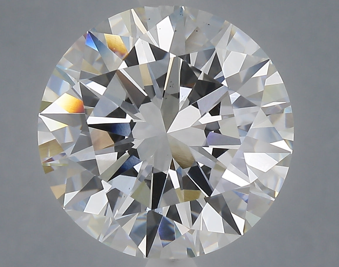 7.71 carat round lab grown diamond E color VS1 clarity