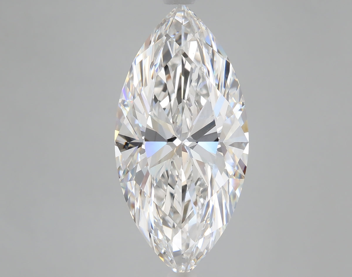 6.31 carat marquise lab grown diamond F color VS1 clarity